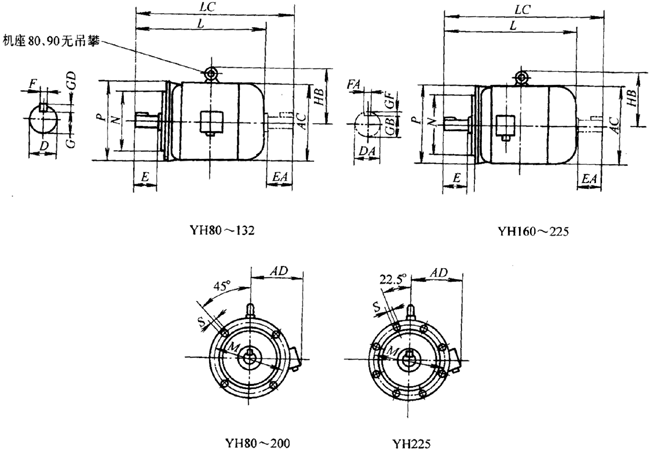 YHϵиD(zhun)ஐ늄(dng)C(j)γߴ磨H80280mm